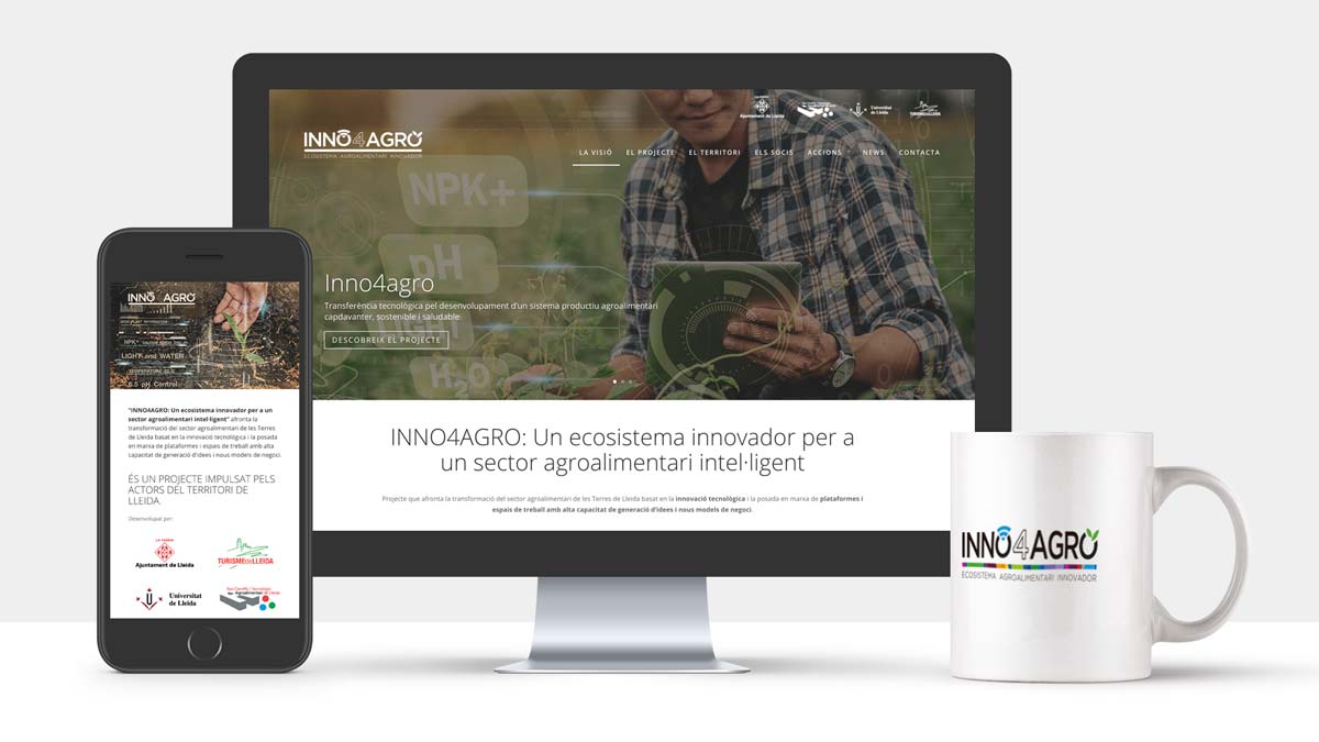 La web de Inno4agro donarà visibilitat al projecte i les seves accions